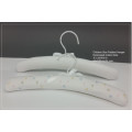 The Head Children Size Padded Hanger with Embroided Cotton Colored Dots, Kids Coat Hanger, Made in China